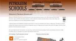 Desktop Screenshot of petroleum-schools.com