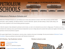 Tablet Screenshot of petroleum-schools.com